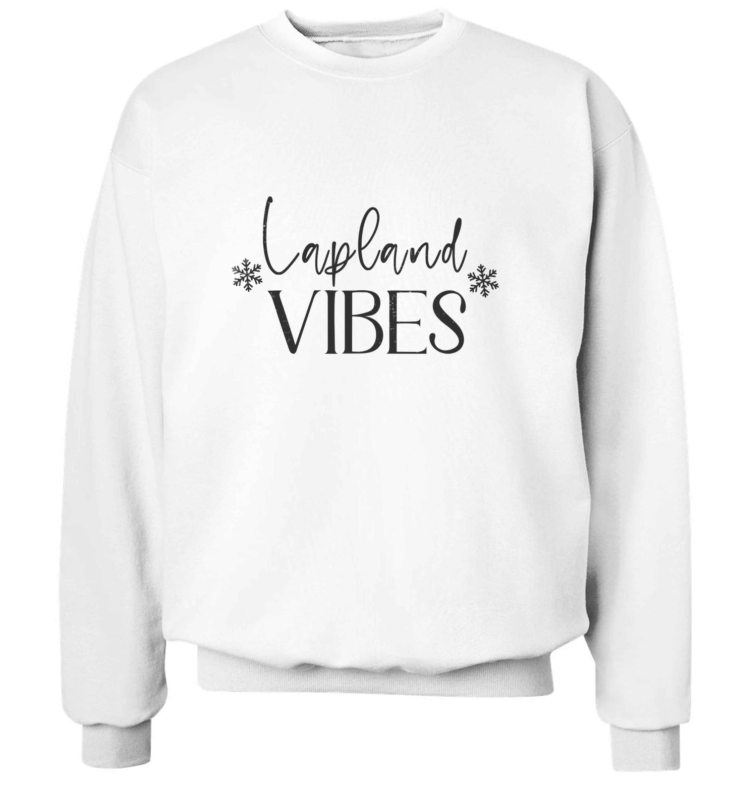 Lapland vibes adult's unisex white sweater 2XL