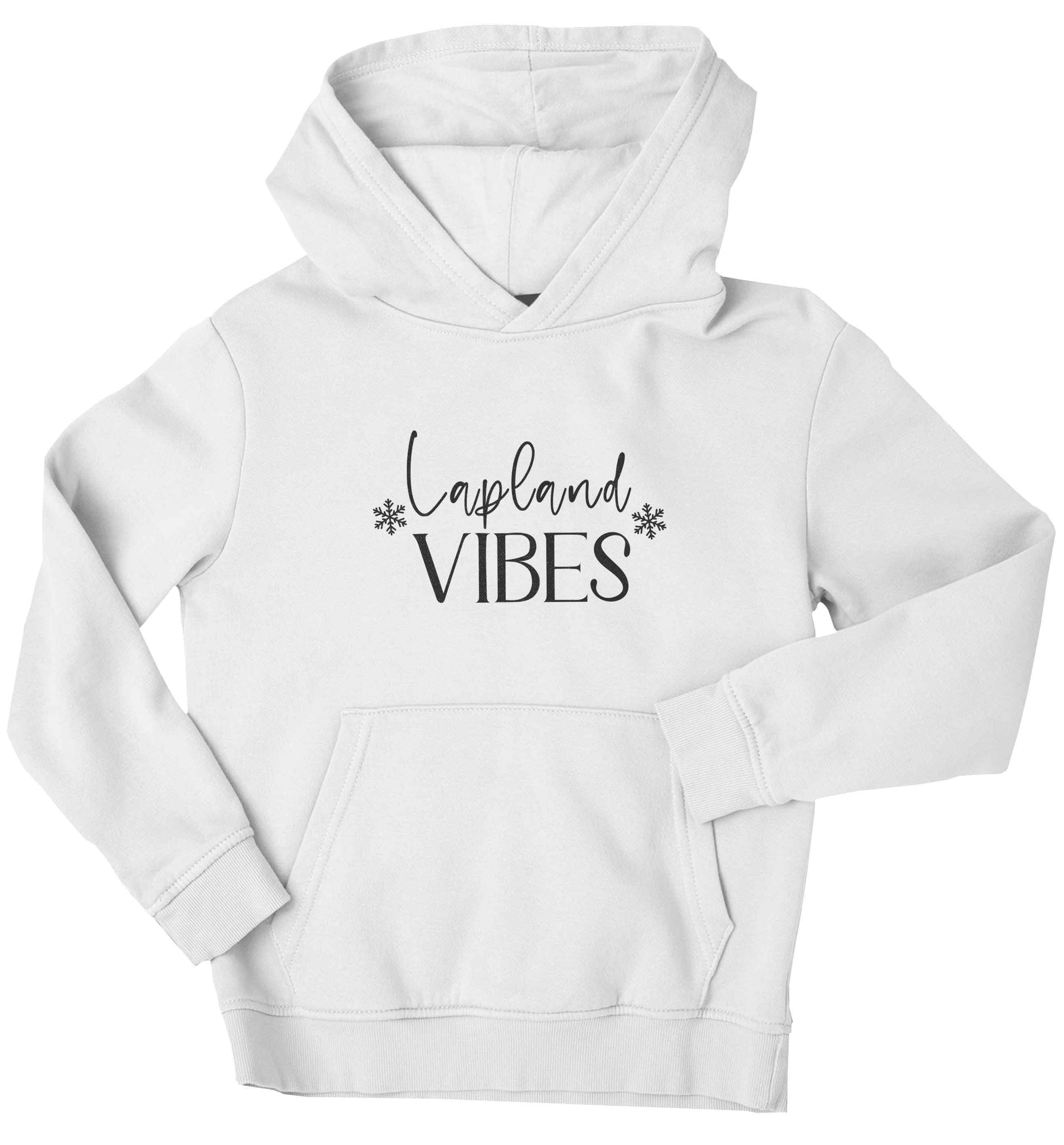 Lapland vibes children's white hoodie 12-13 Years