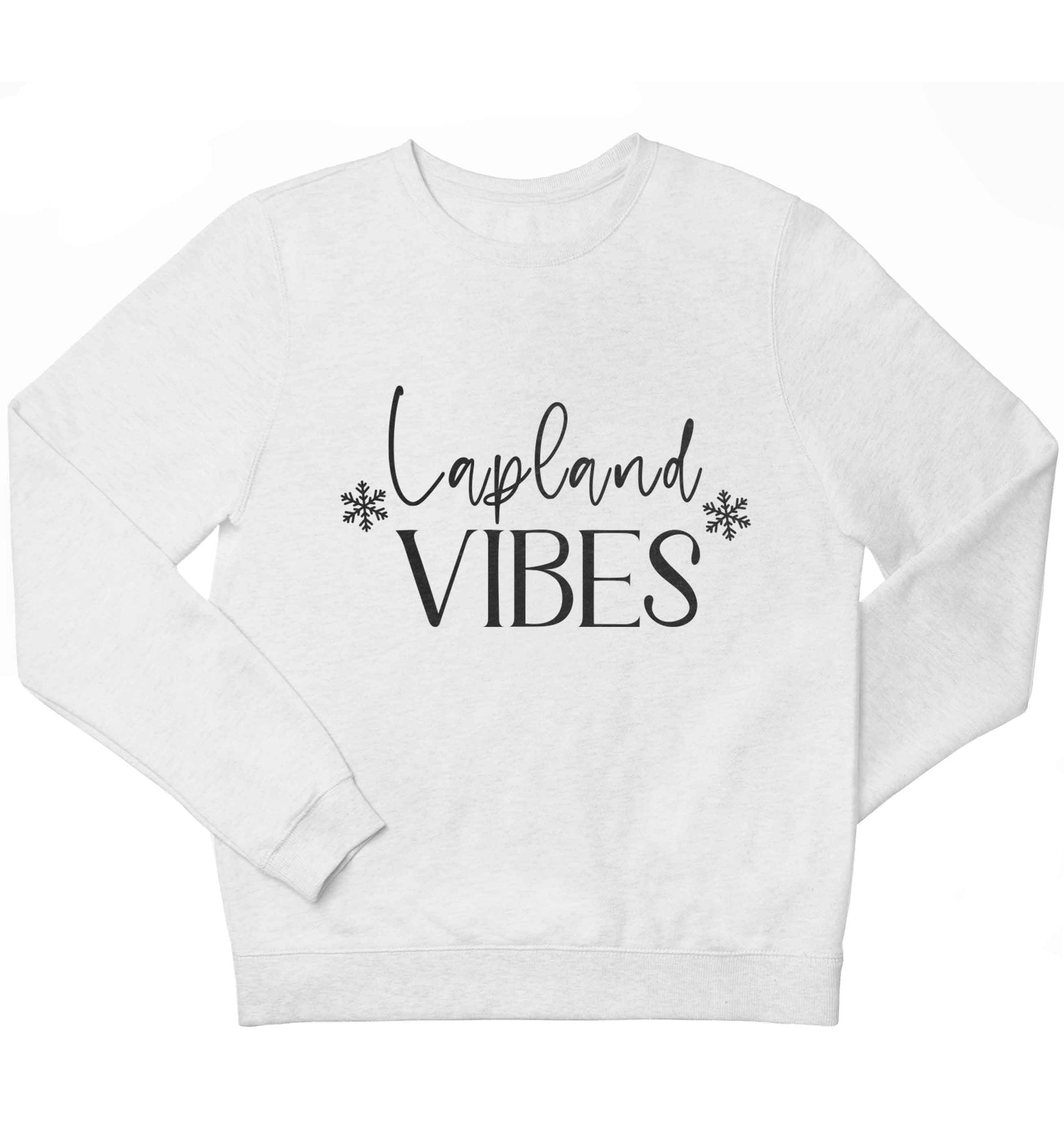 Lapland vibes children's white sweater 12-13 Years