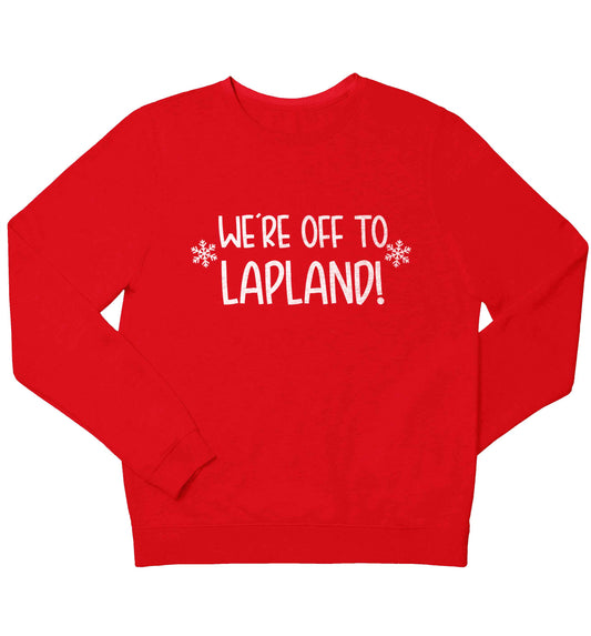 We're off to Lapland children's grey sweater 12-13 Years