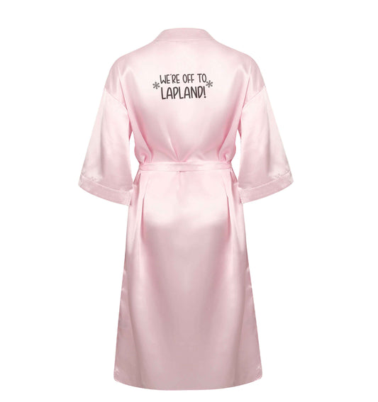 We're off to Lapland XL/XXL pink ladies dressing gown size 16/18