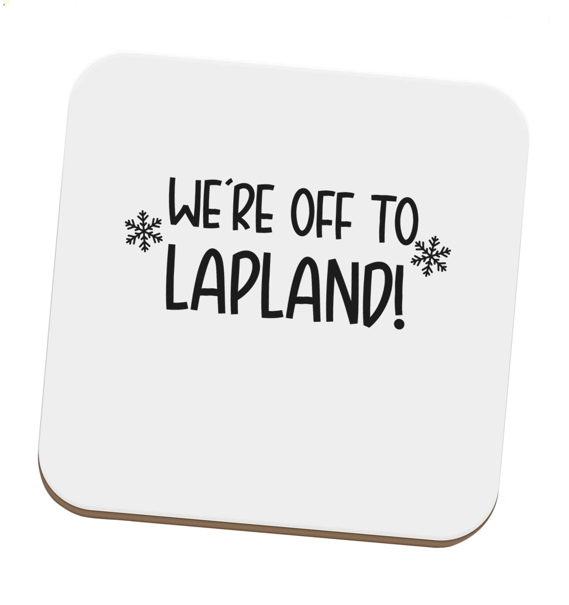 We're off to Lapland set of four coasters