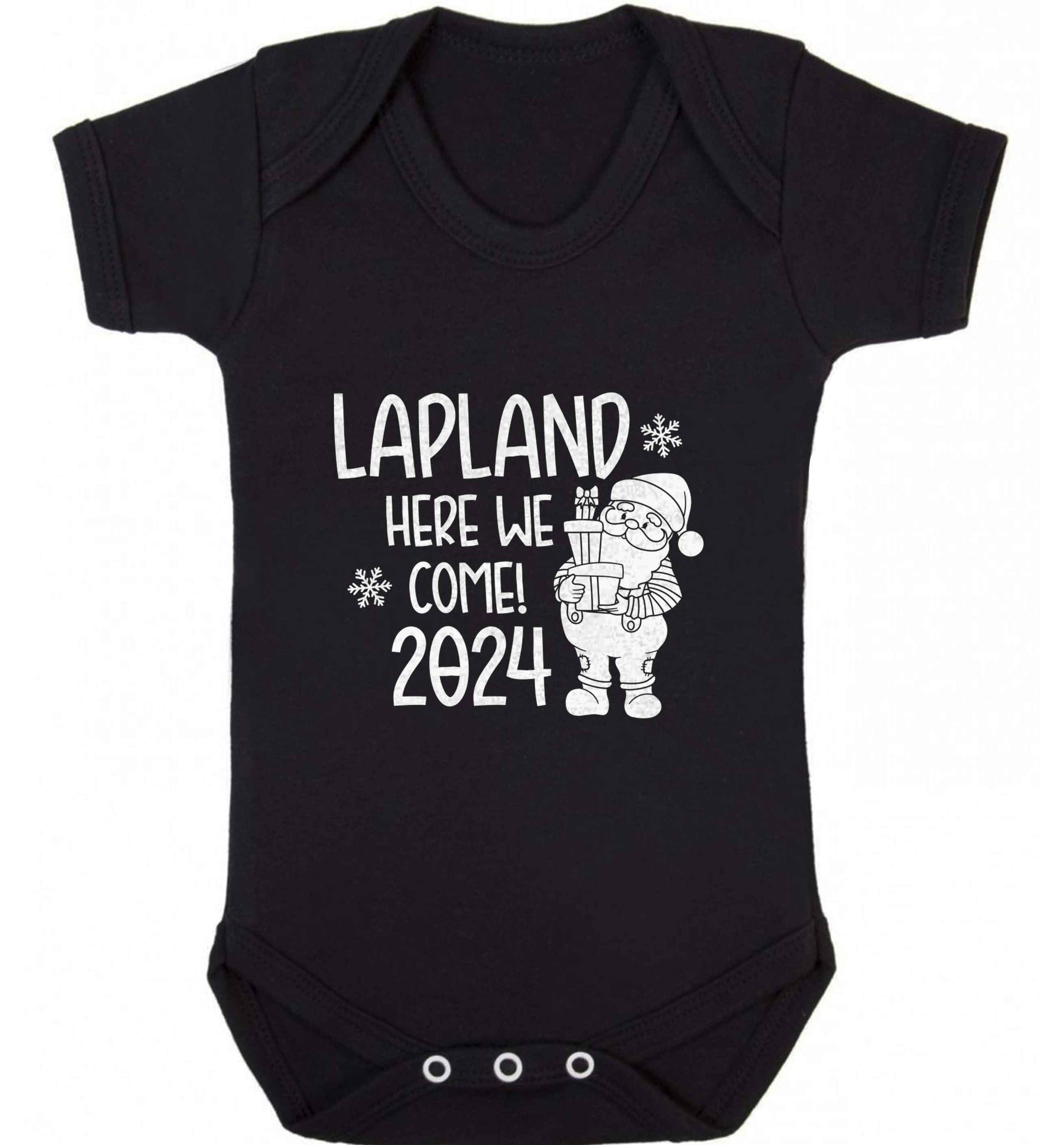Lapland here we come baby vest black 18-24 months