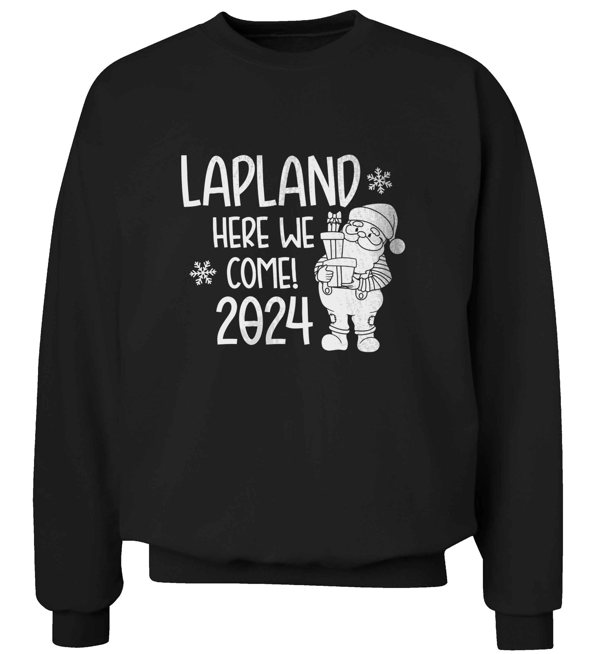 Lapland here we come adult's unisex black sweater 2XL