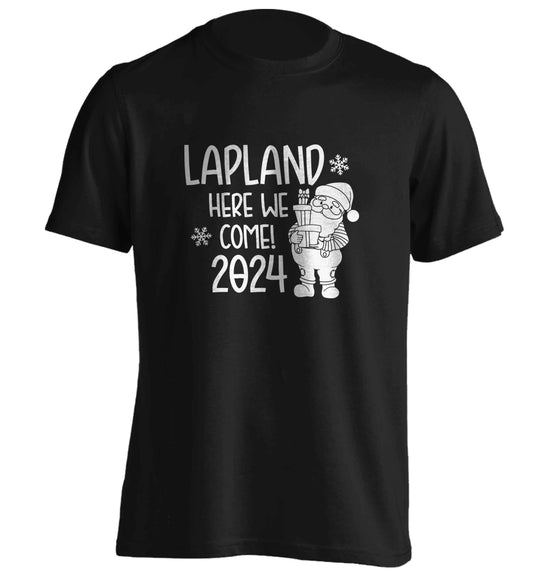 Lapland here we come adults unisex black Tshirt 2XL
