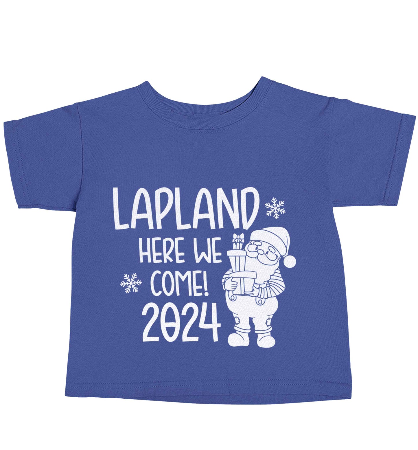 Lapland here we come blue baby toddler Tshirt 2 Years