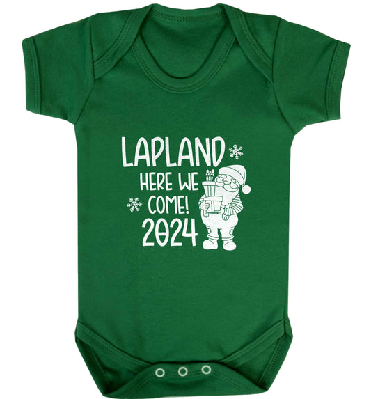 Lapland here we come baby vest green 18-24 months