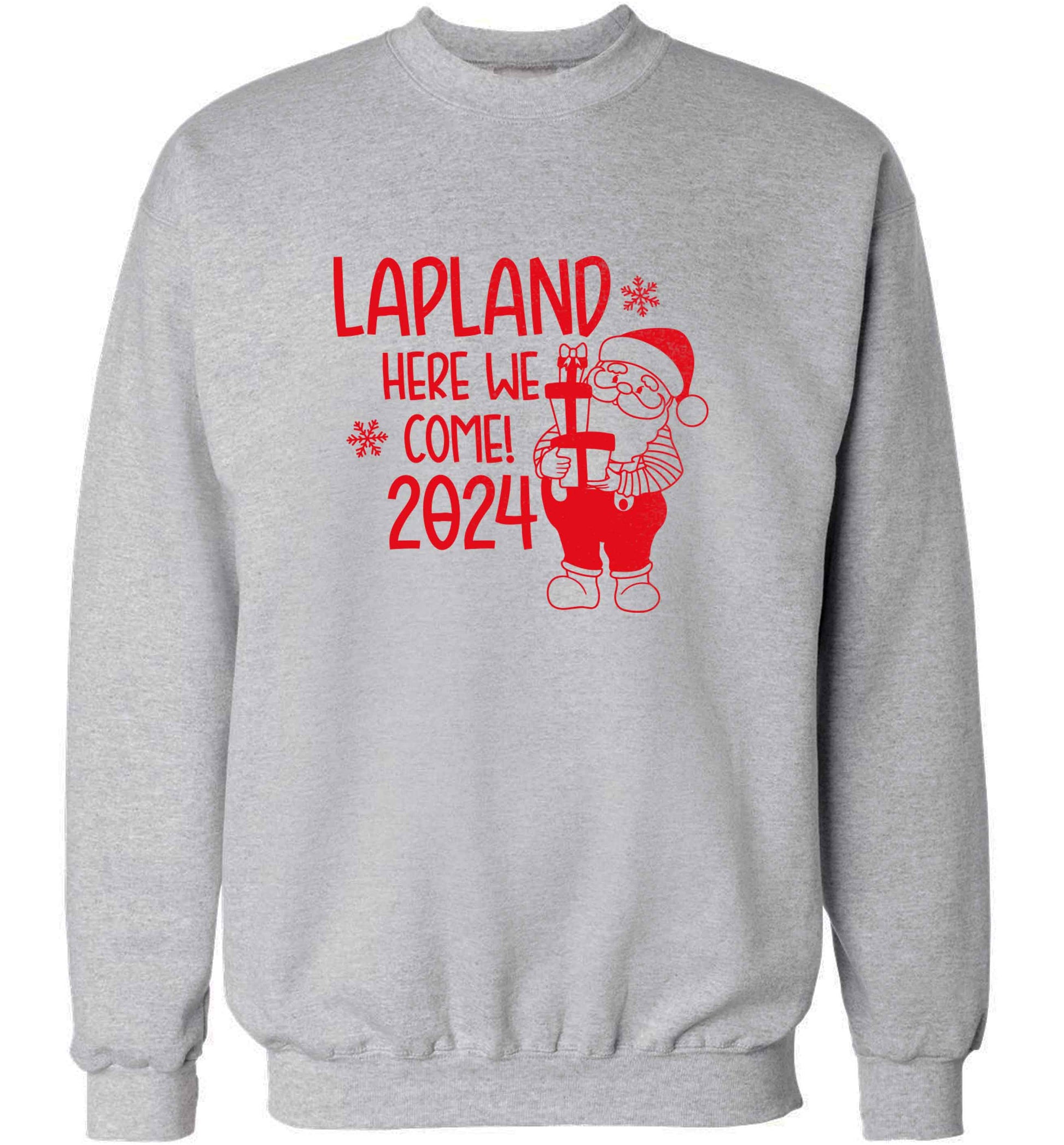 Lapland here we come adult's unisex grey sweater 2XL