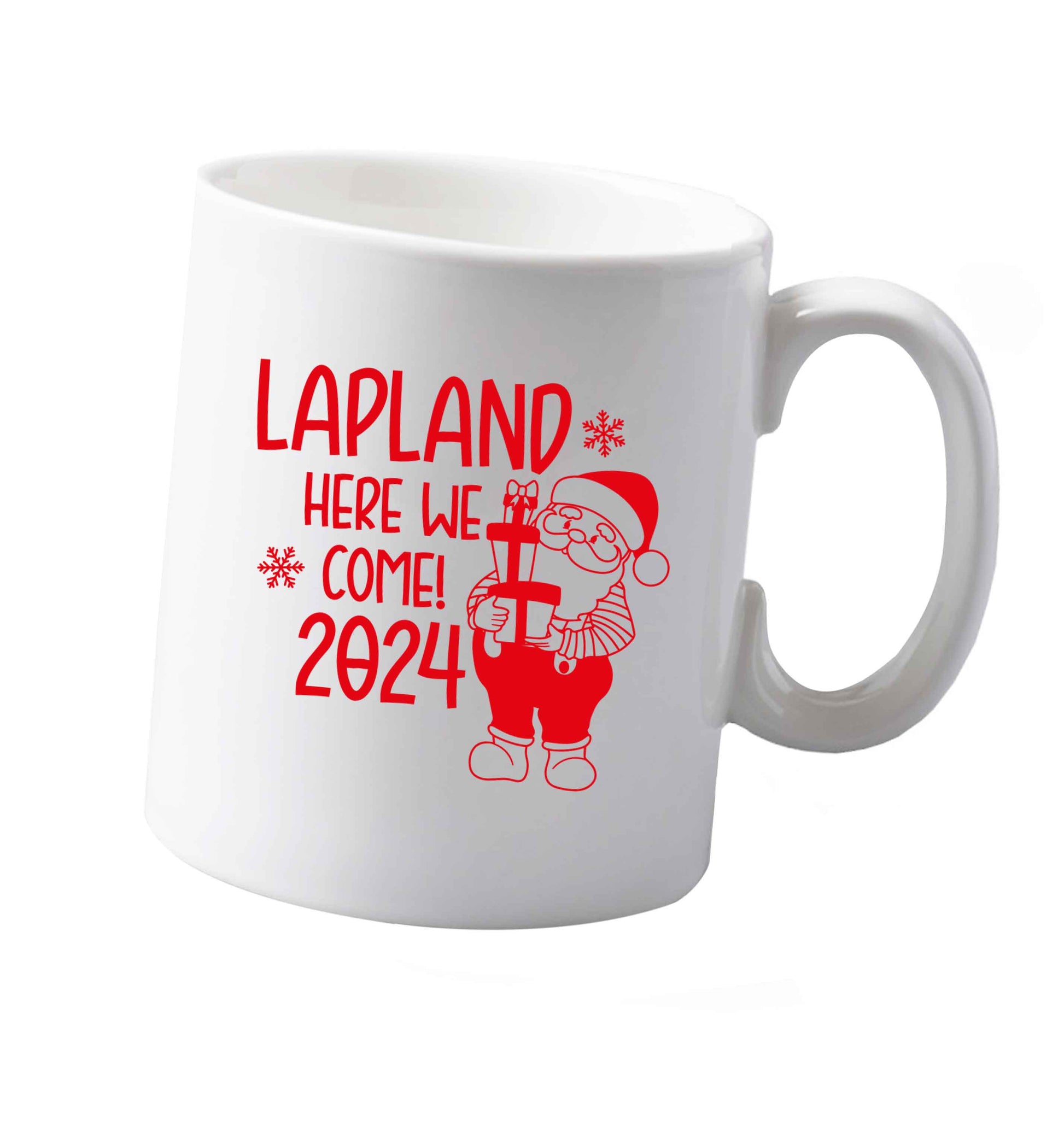 10 oz Lapland here we come ceramic mug both sides