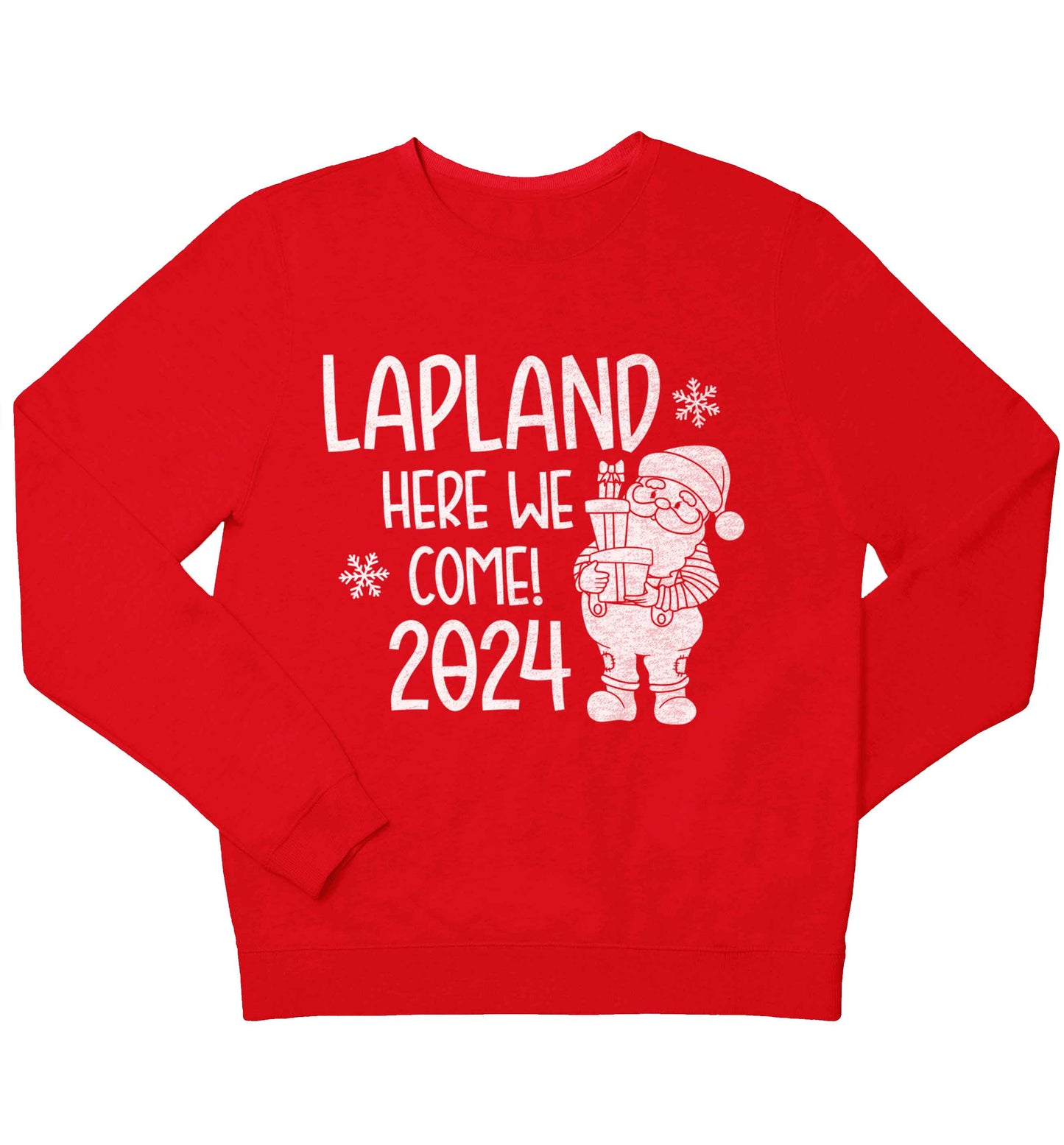 Lapland here we come children's grey sweater 12-13 Years