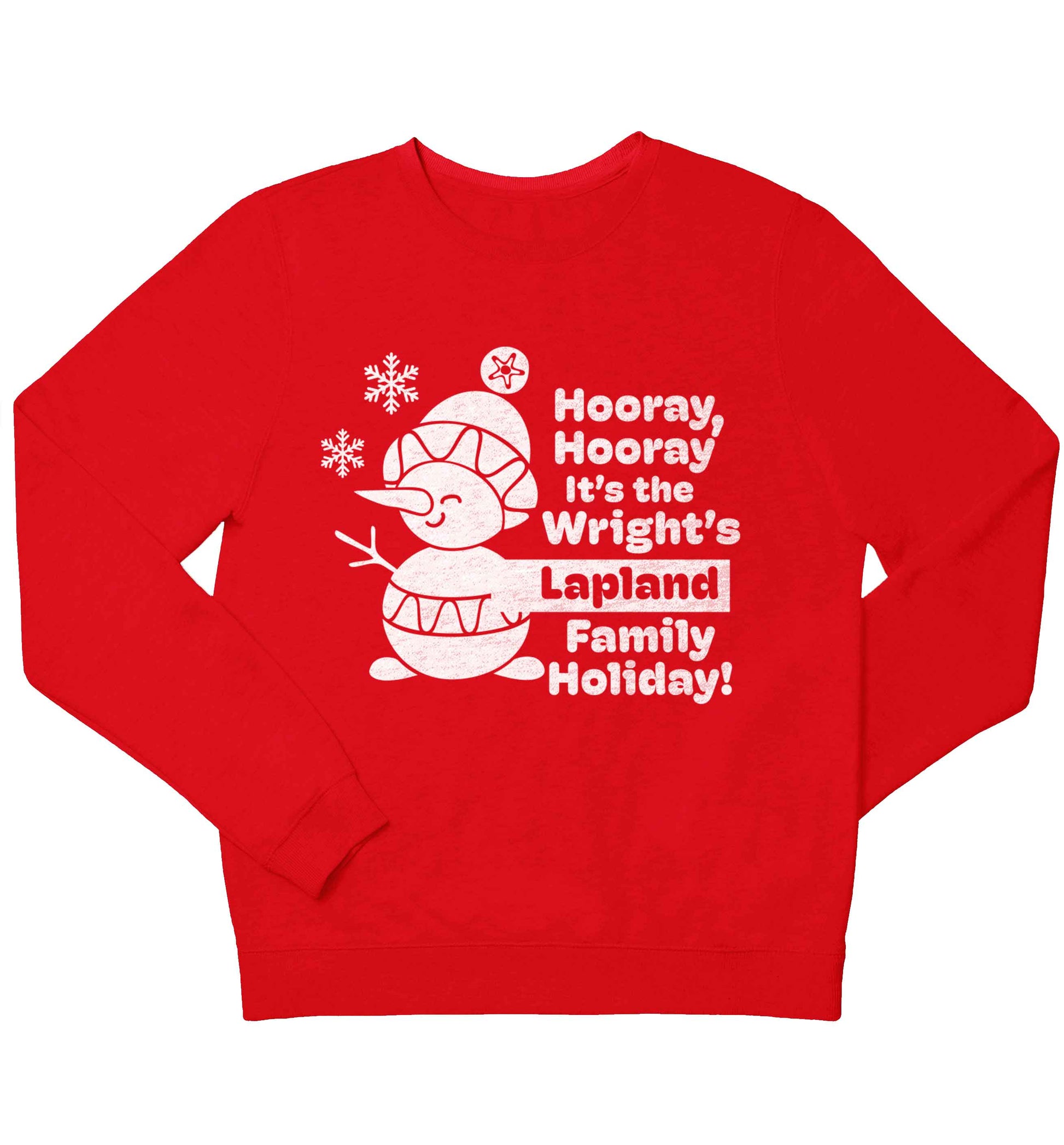 Hooray it's the personalised Lapland holiday! children's grey sweater 12-13 Years