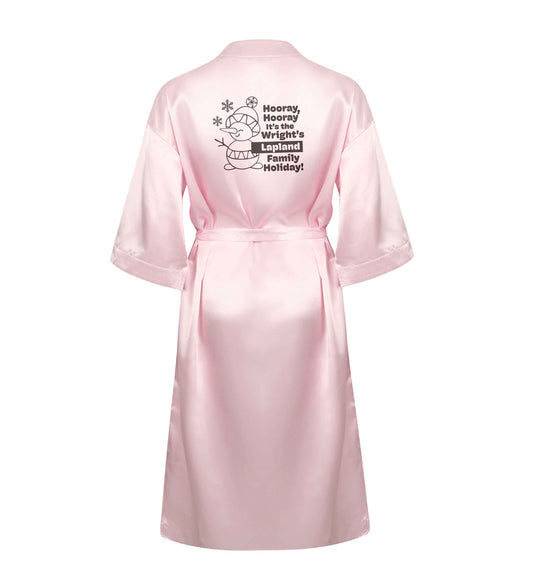 Hooray it's the personalised Lapland holiday! XL/XXL pink ladies dressing gown size 16/18