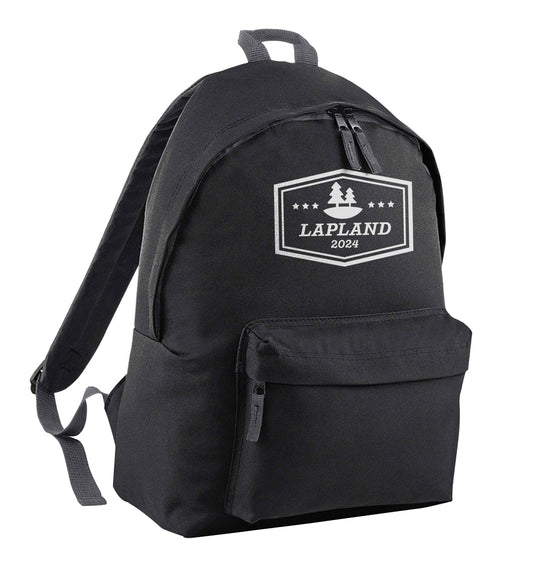 Custom date Lapland black children's backpack