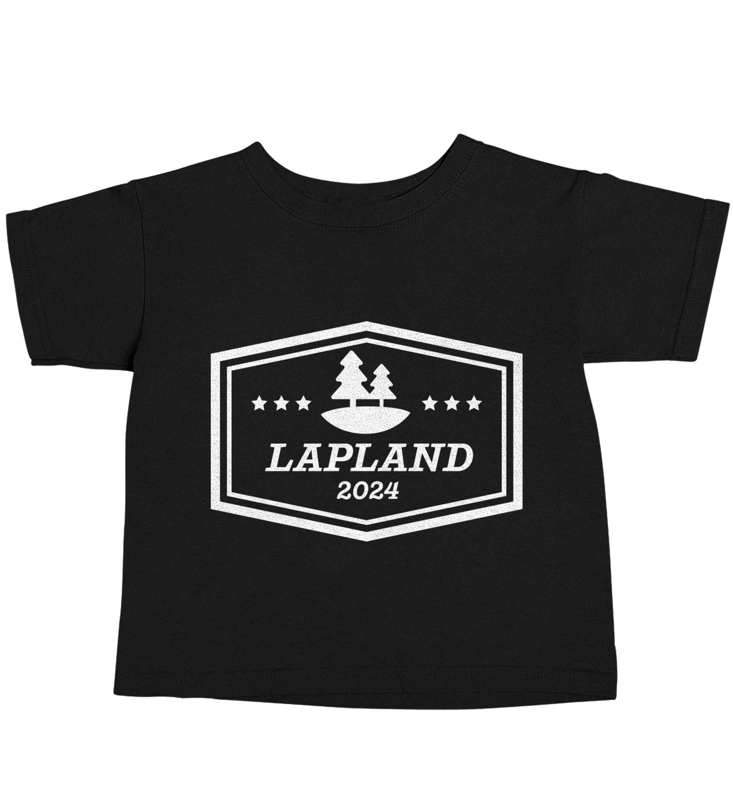 Custom date Lapland Black baby toddler Tshirt 2 years