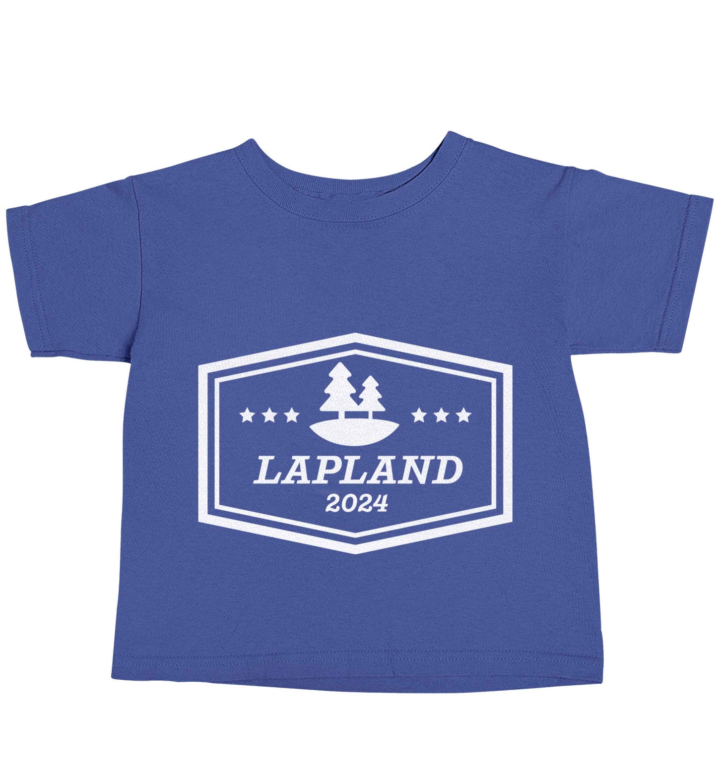 Custom date Lapland blue baby toddler Tshirt 2 Years