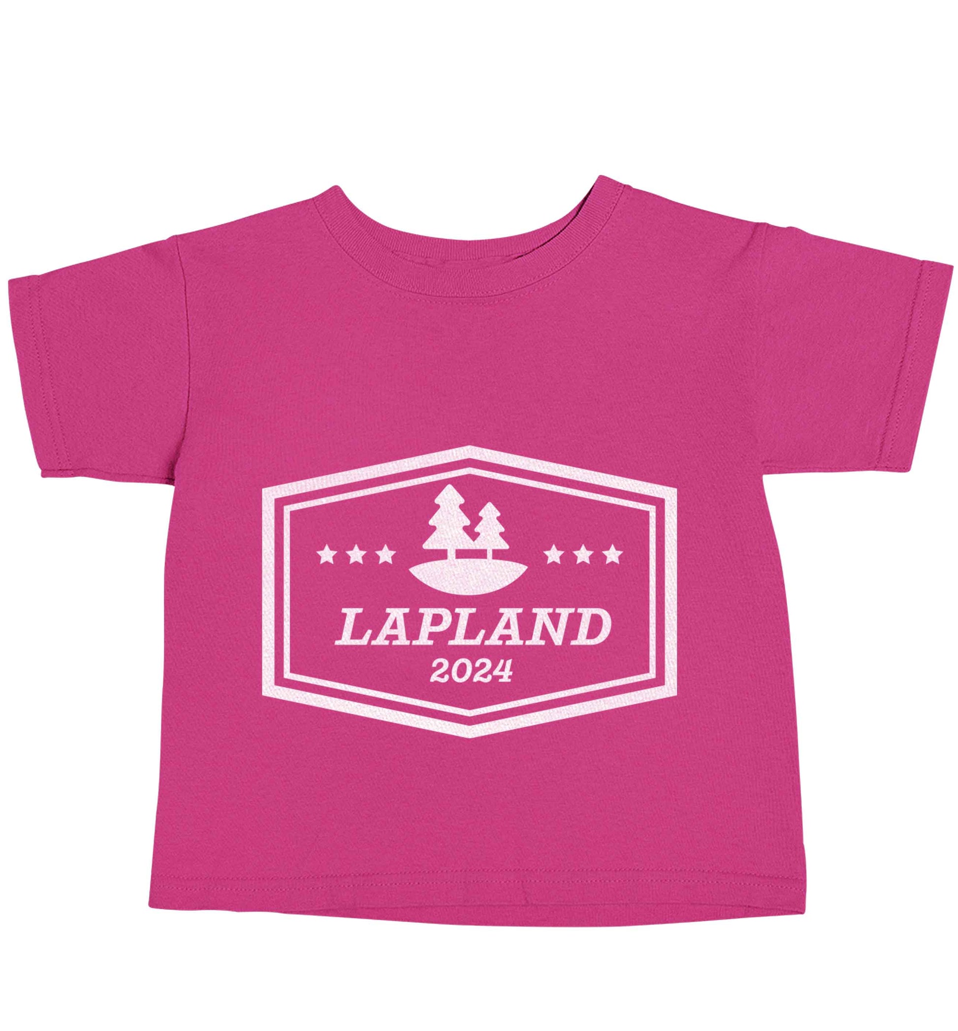 Custom date Lapland pink baby toddler Tshirt 2 Years