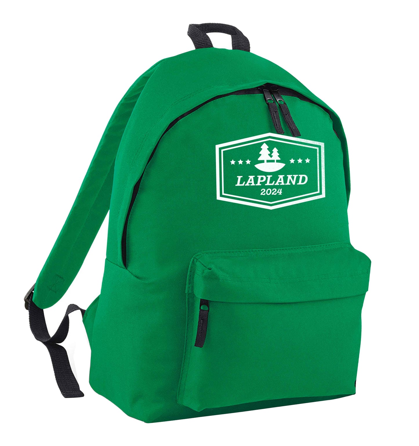 Custom date Lapland green adults backpack