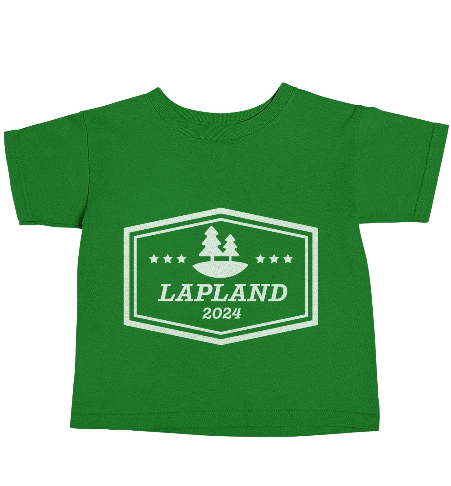 Custom date Lapland green baby toddler Tshirt 2 Years