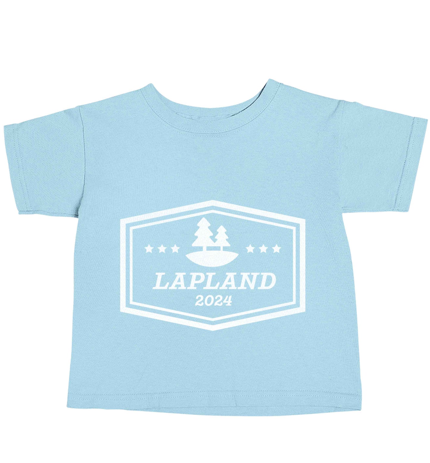 Custom date Lapland light blue baby toddler Tshirt 2 Years