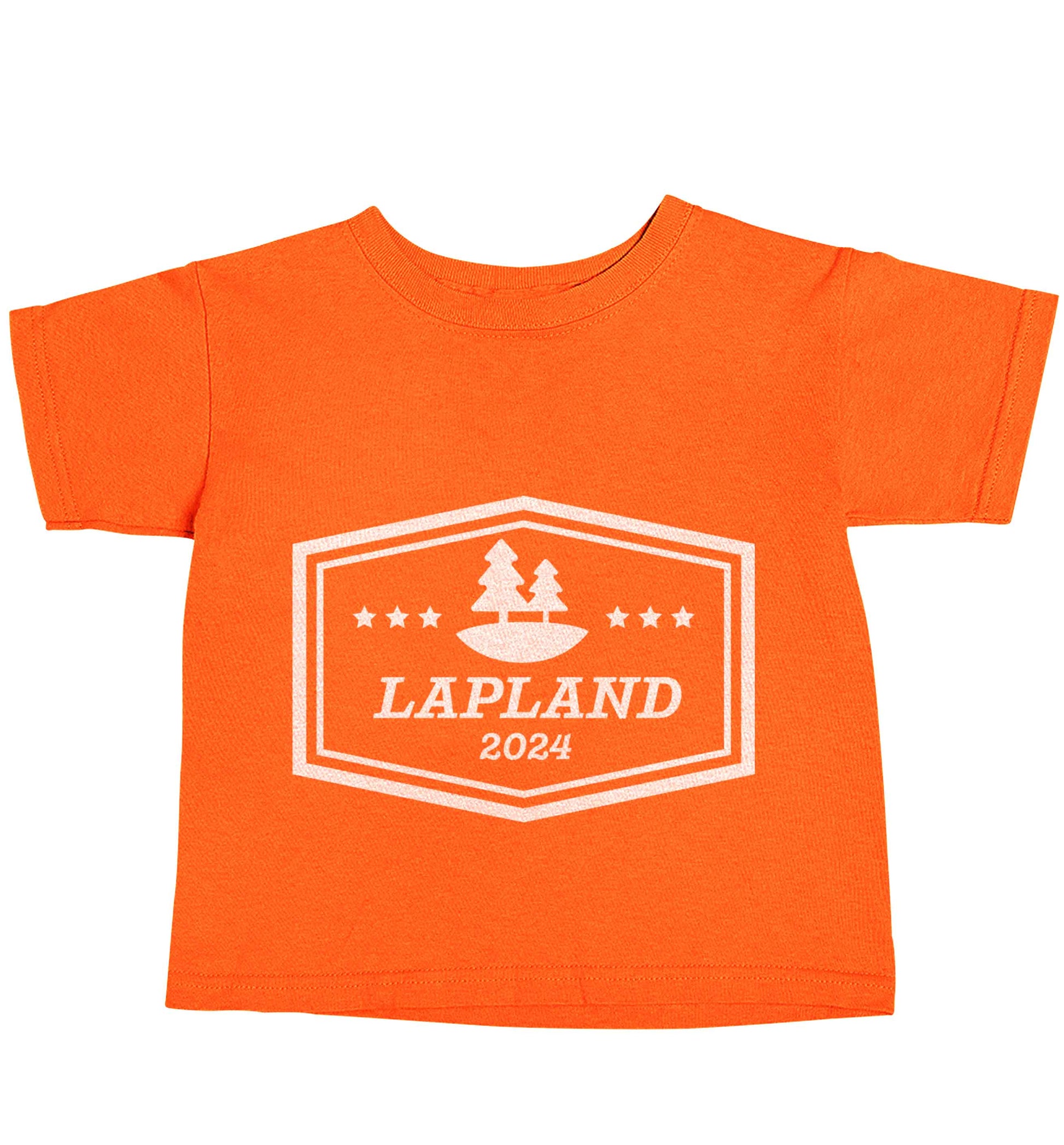 Custom date Lapland orange baby toddler Tshirt 2 Years