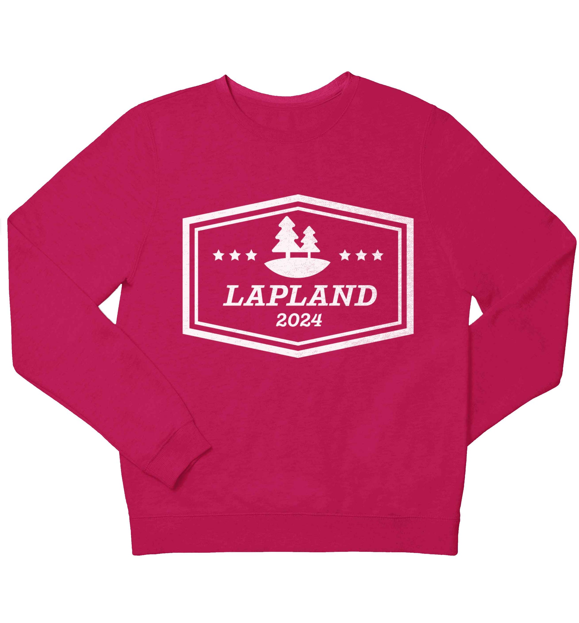 Custom date Lapland children's pink sweater 12-13 Years
