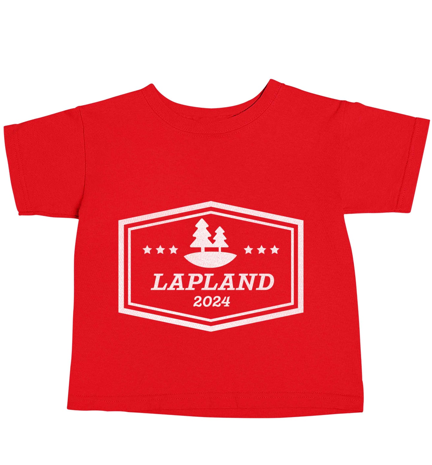 Custom date Lapland red baby toddler Tshirt 2 Years