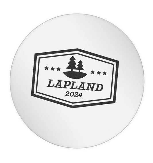 Custom date Lapland 24 @ 45mm matt circle stickers
