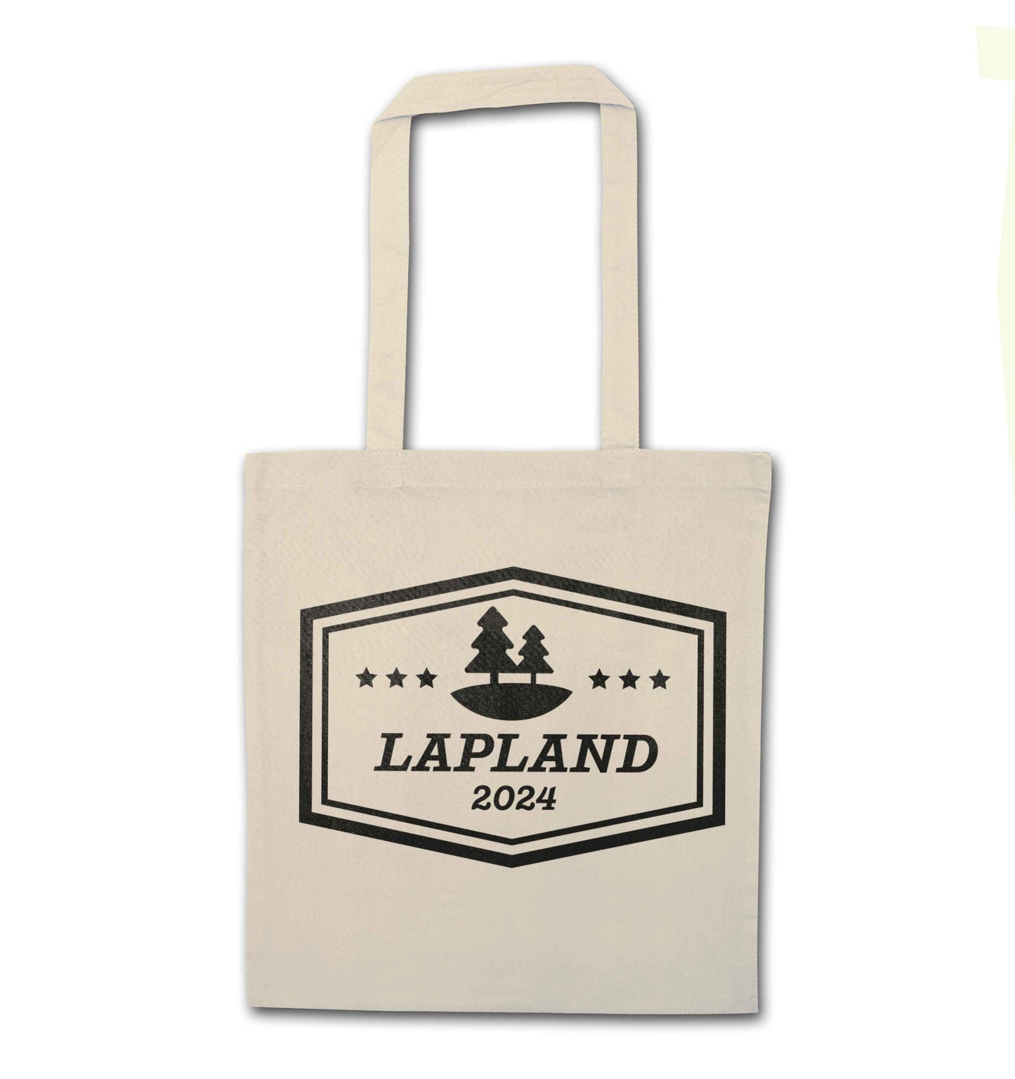 Custom date Lapland natural tote bag