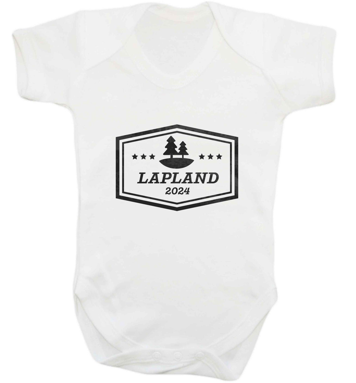 Custom date Lapland baby vest white 18-24 months