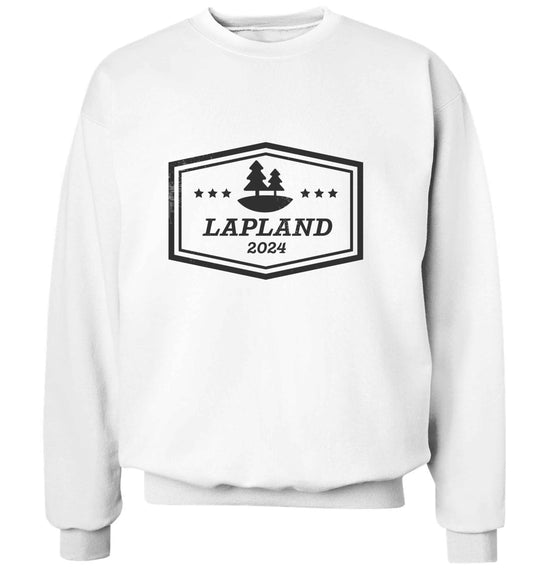 Custom date Lapland adult's unisex white sweater 2XL