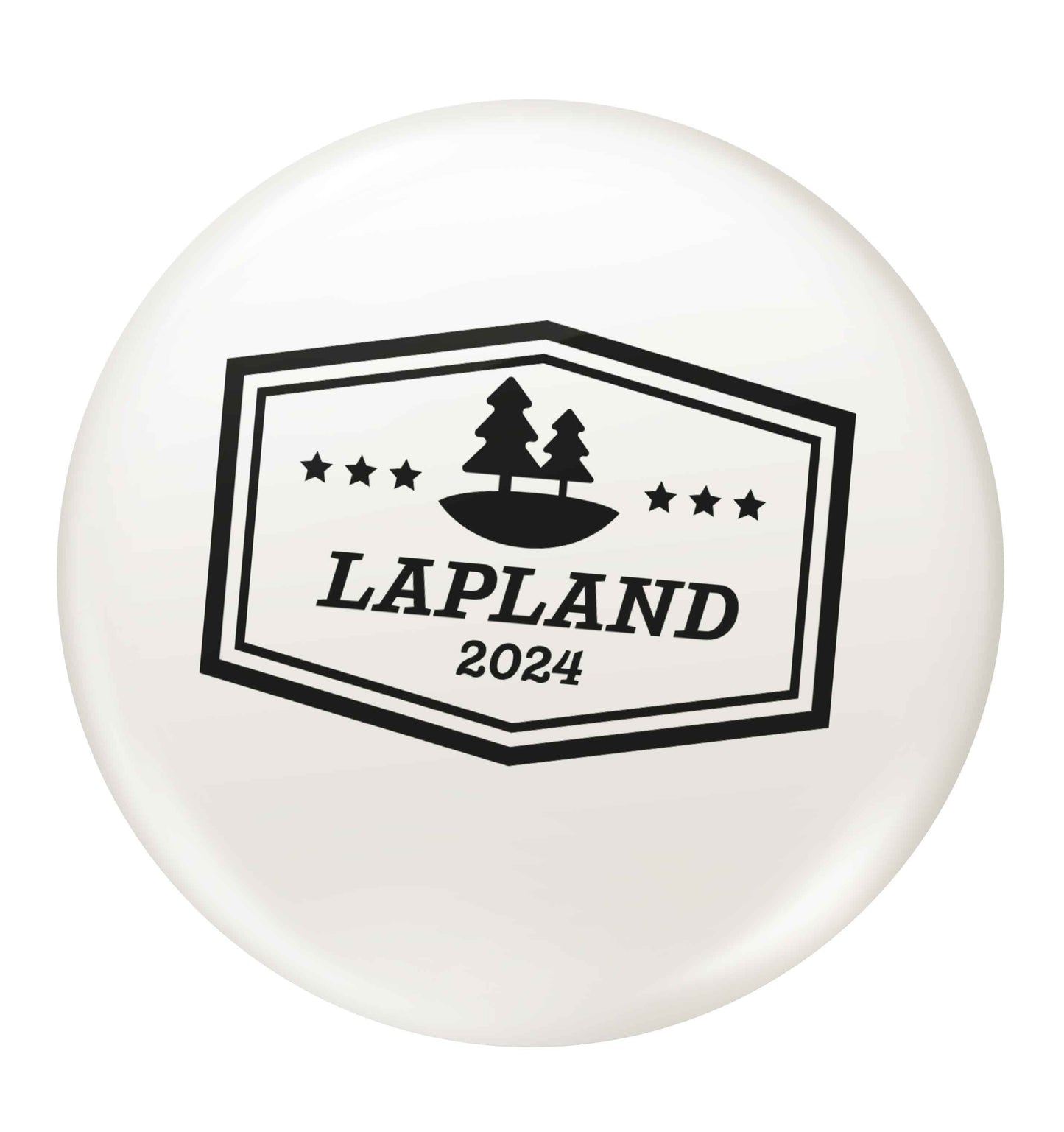 Custom date Lapland small 25mm Pin badge