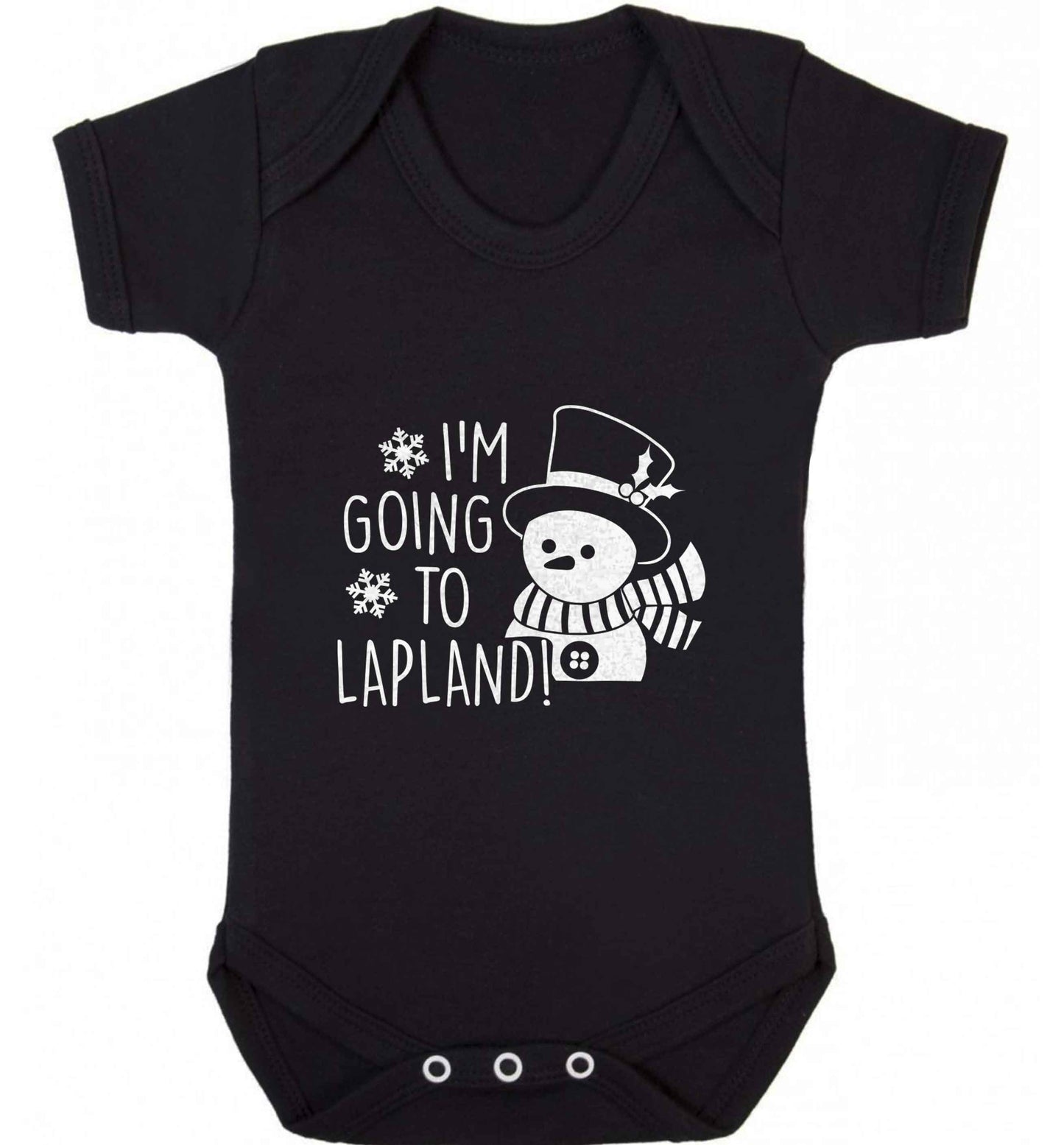 I'm going to Lapland baby vest black 18-24 months