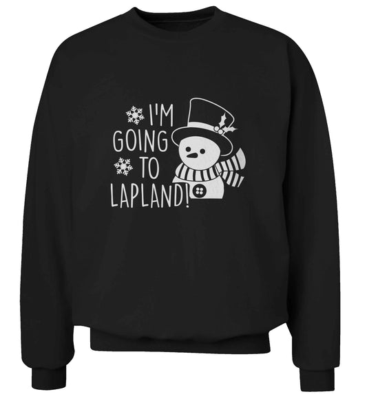 I'm going to Lapland adult's unisex black sweater 2XL