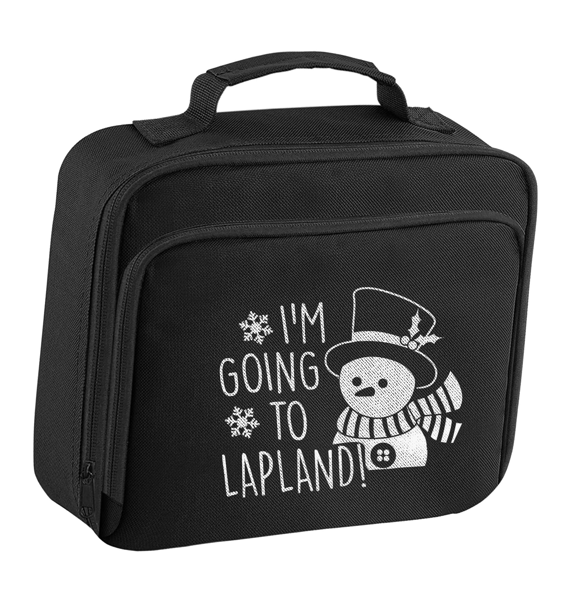 I'm going to Lapland insulated black lunch bag cooler