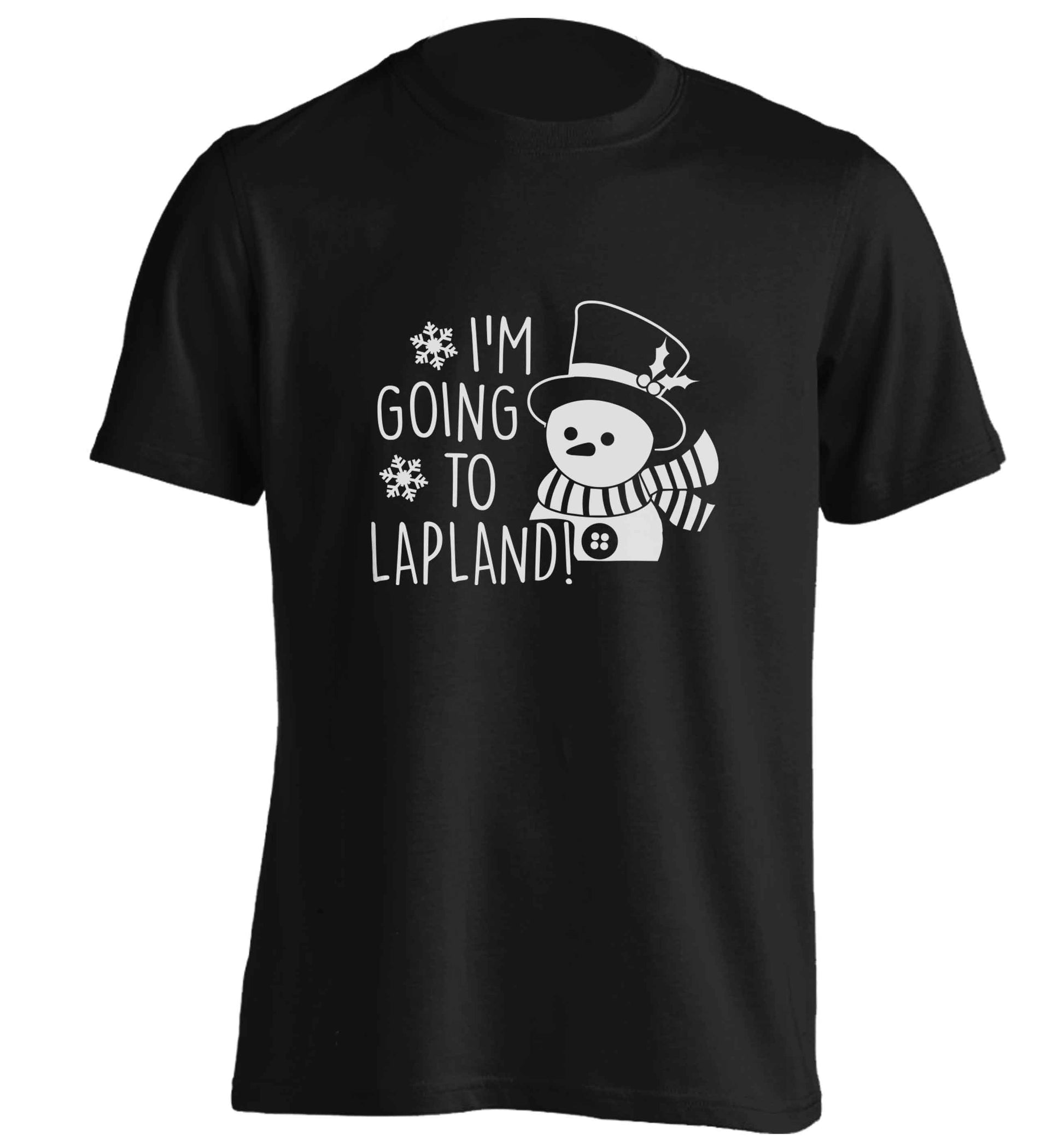 I'm going to Lapland adults unisex black Tshirt 2XL
