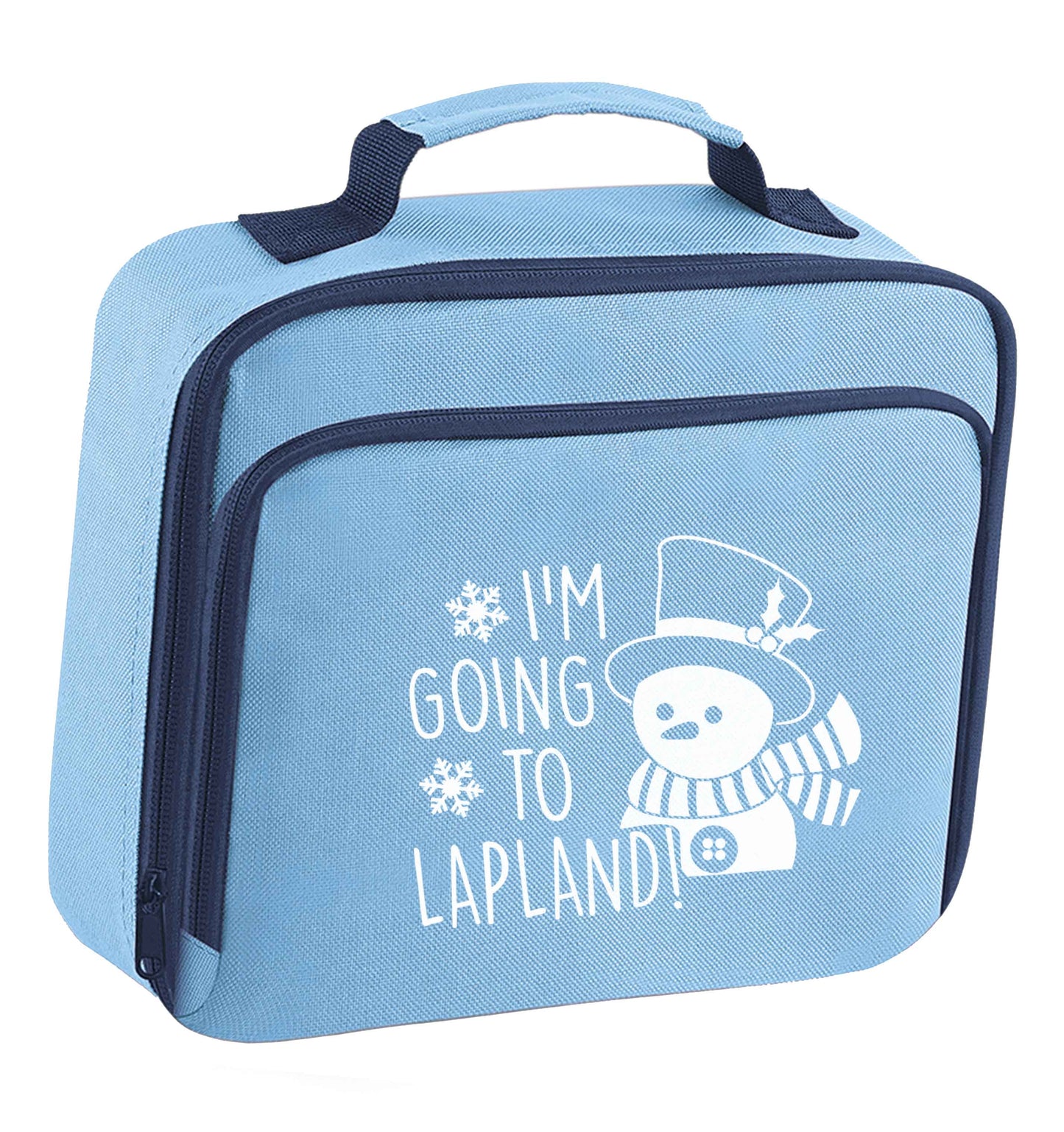 I'm going to Lapland insulated blue lunch bag cooler