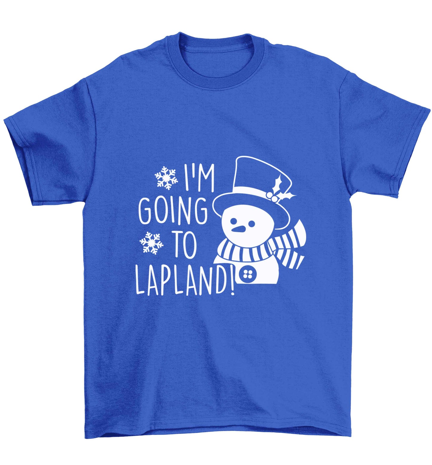 I'm going to Lapland Children's blue Tshirt 12-13 Years