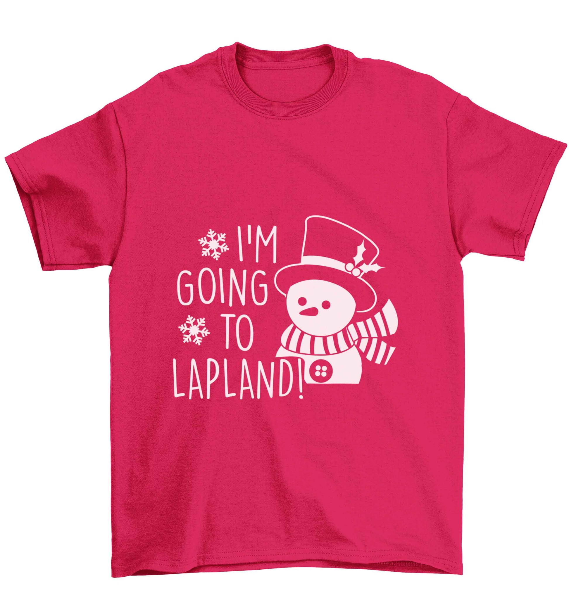 I'm going to Lapland Children's pink Tshirt 12-13 Years