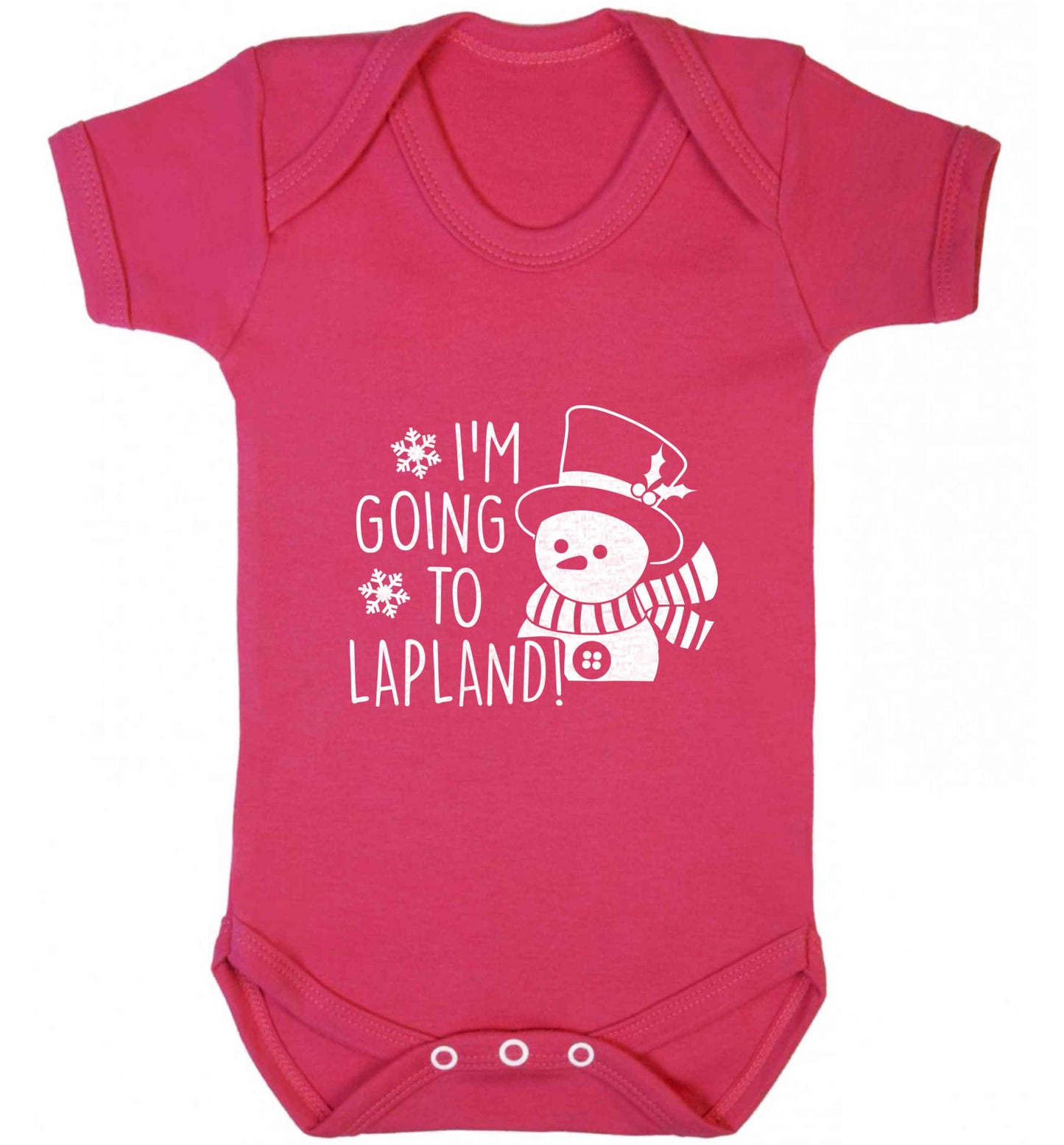 I'm going to Lapland baby vest dark pink 18-24 months