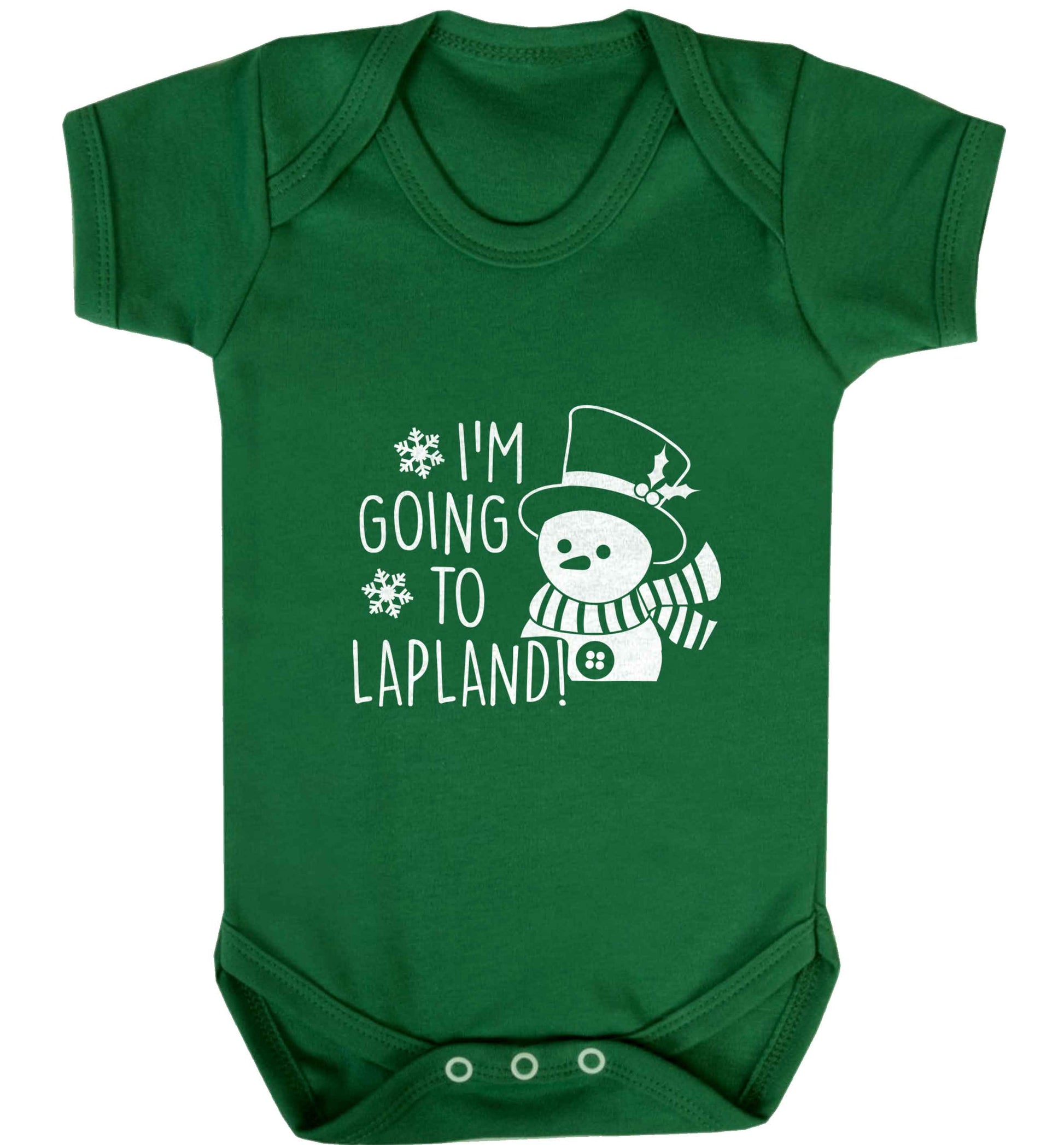 I'm going to Lapland baby vest green 18-24 months
