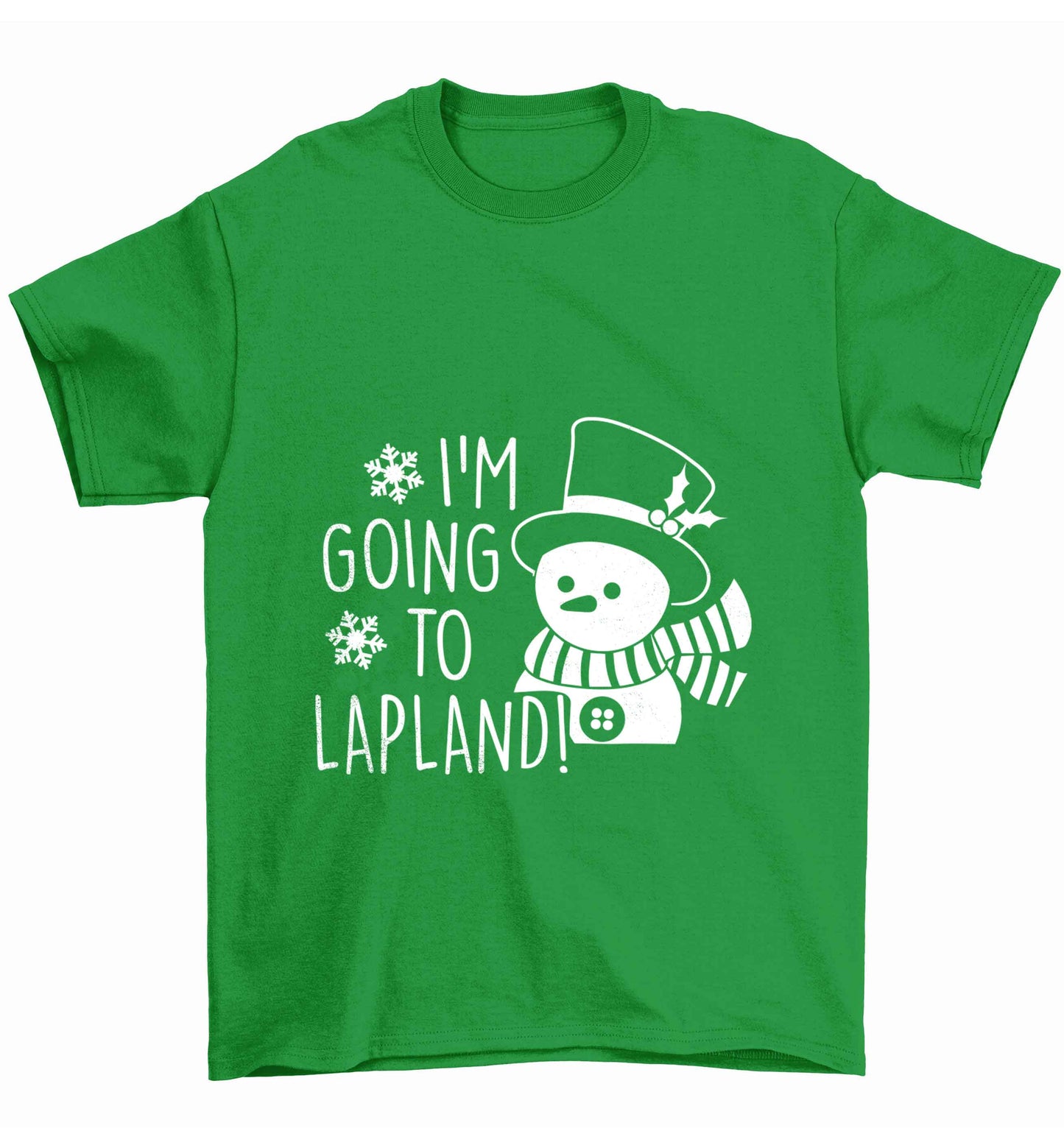 I'm going to Lapland Children's green Tshirt 12-13 Years