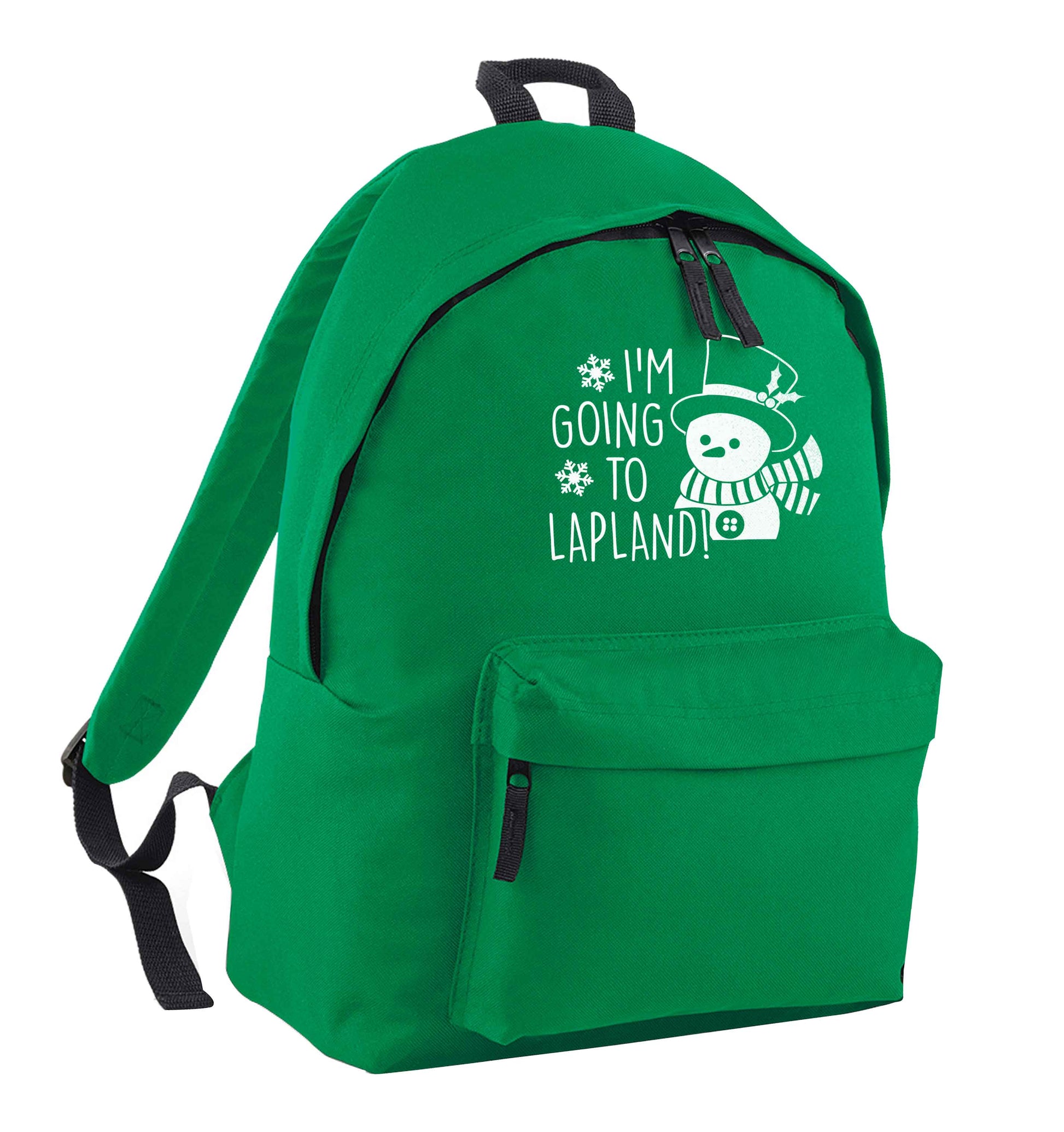 I'm going to Lapland green adults backpack