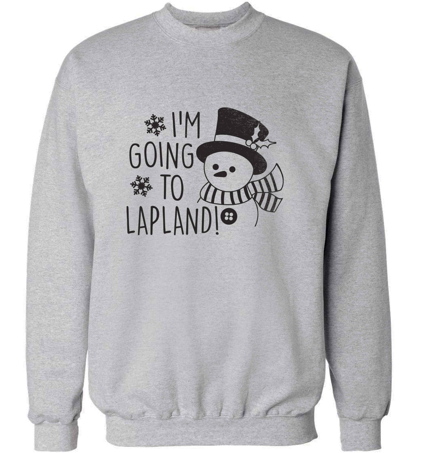 I'm going to Lapland adult's unisex grey sweater 2XL