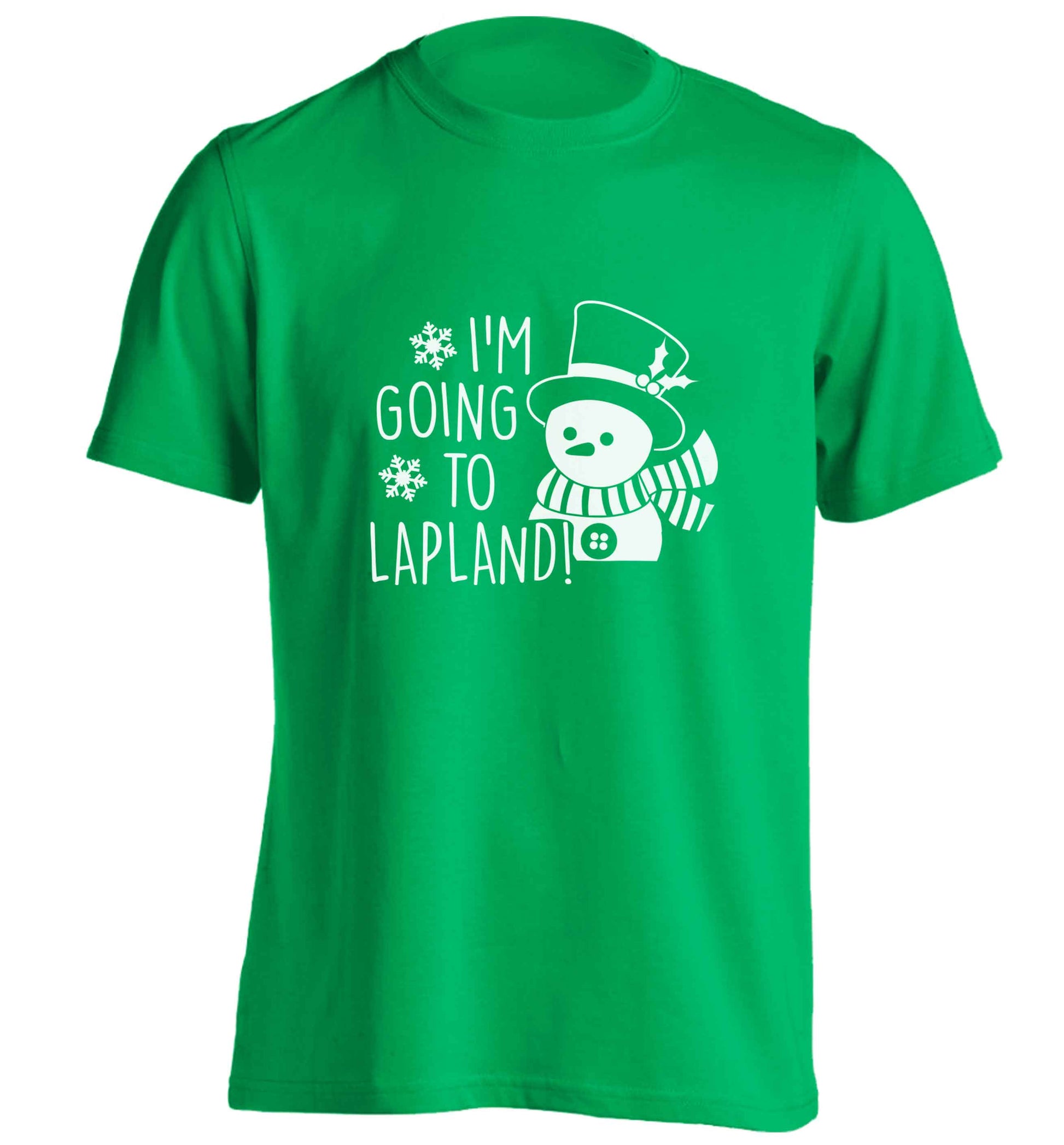I'm going to Lapland adults unisex green Tshirt 2XL