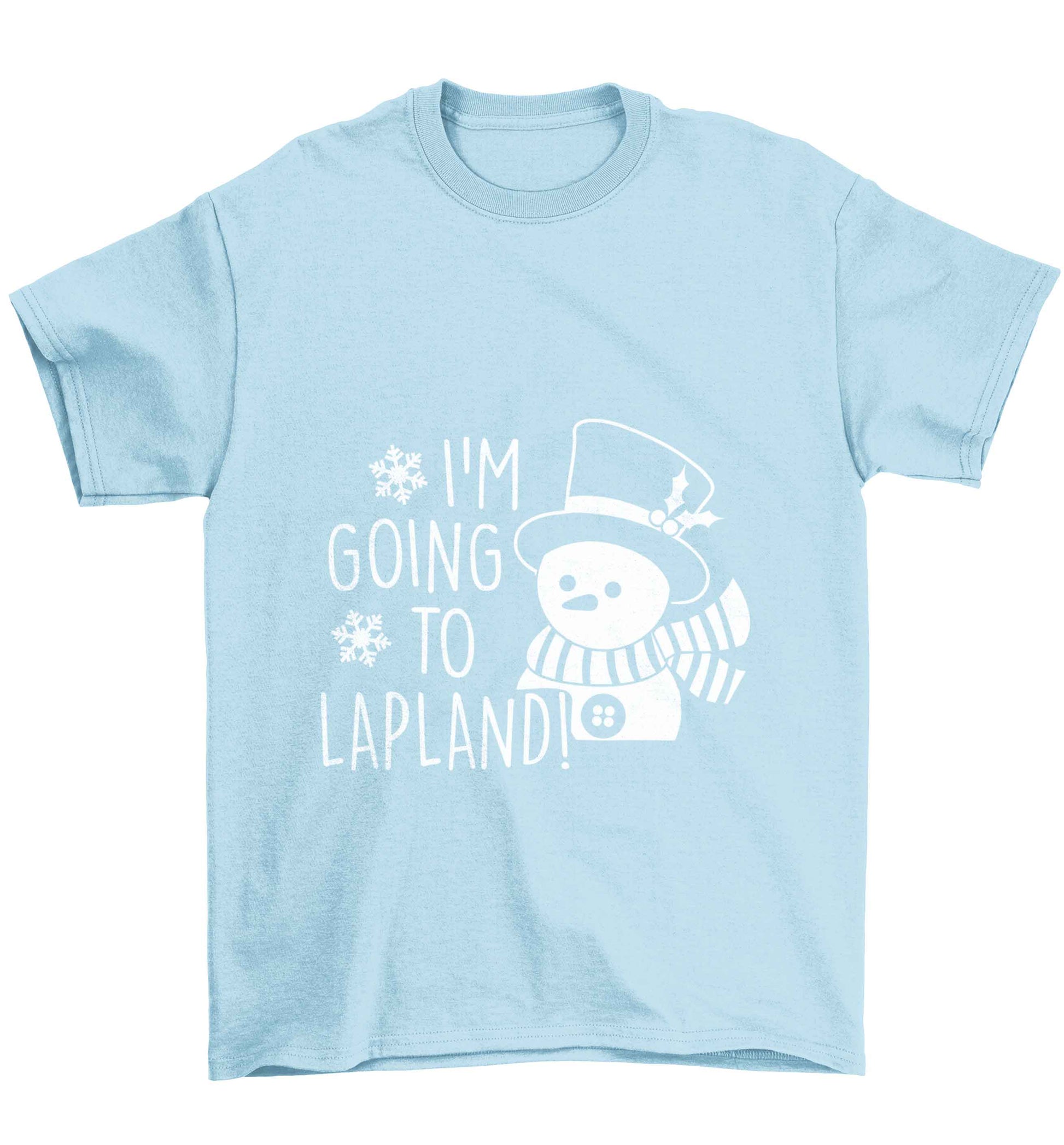 I'm going to Lapland Children's light blue Tshirt 12-13 Years