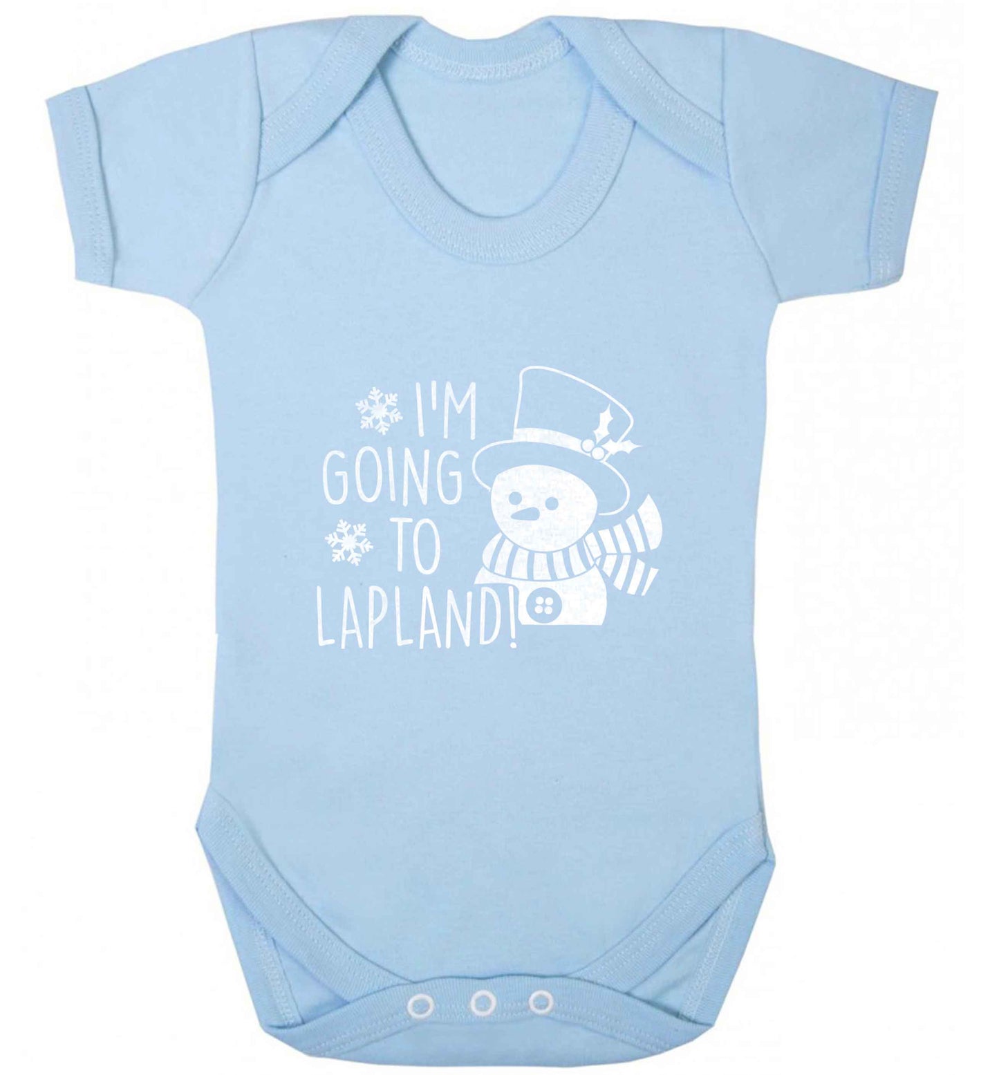 I'm going to Lapland baby vest pale blue 18-24 months