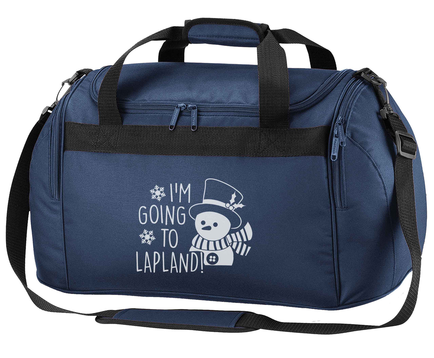 I'm going to Lapland navy holdall / duffel bag