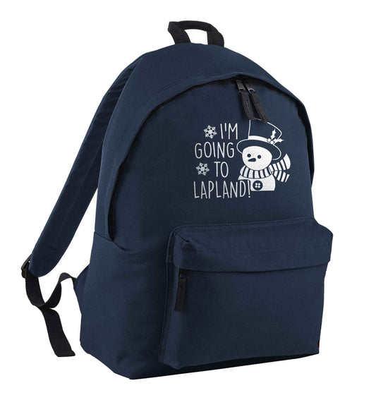 I'm going to Lapland navy adults backpack
