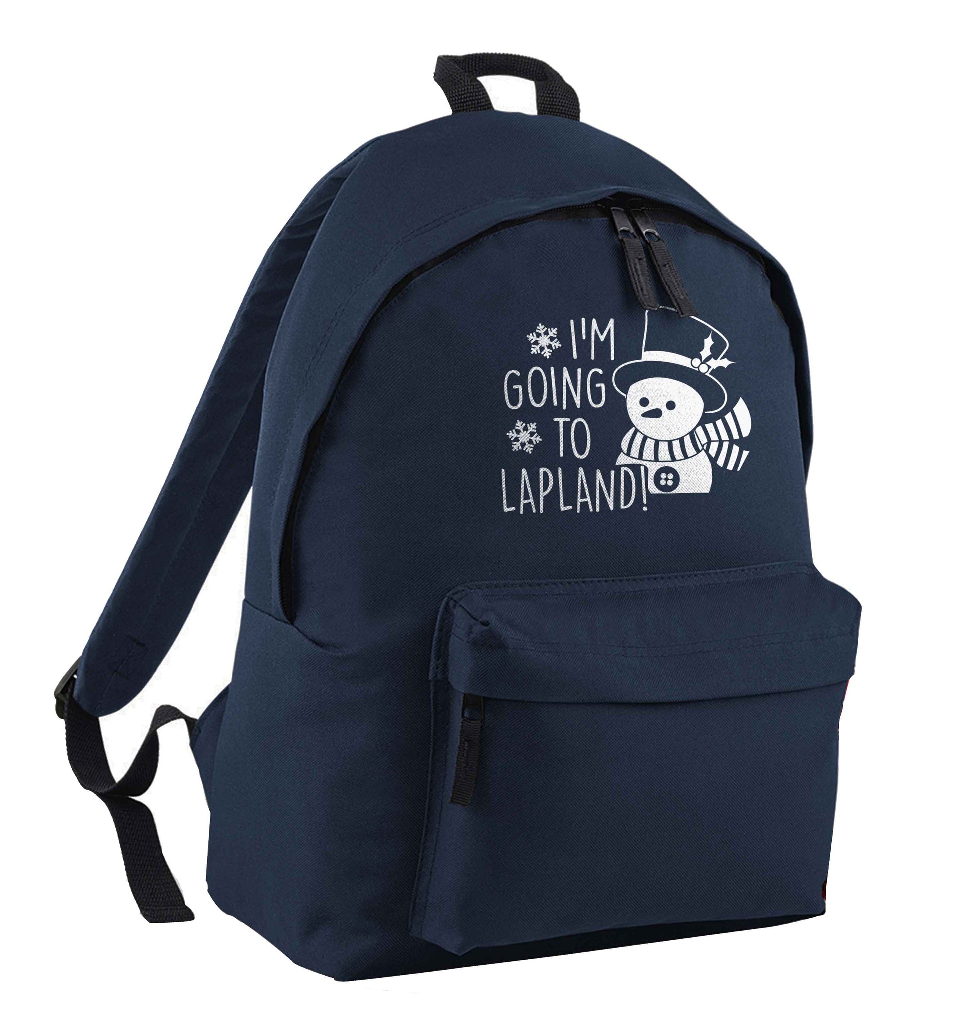 I'm going to Lapland navy children's backpack