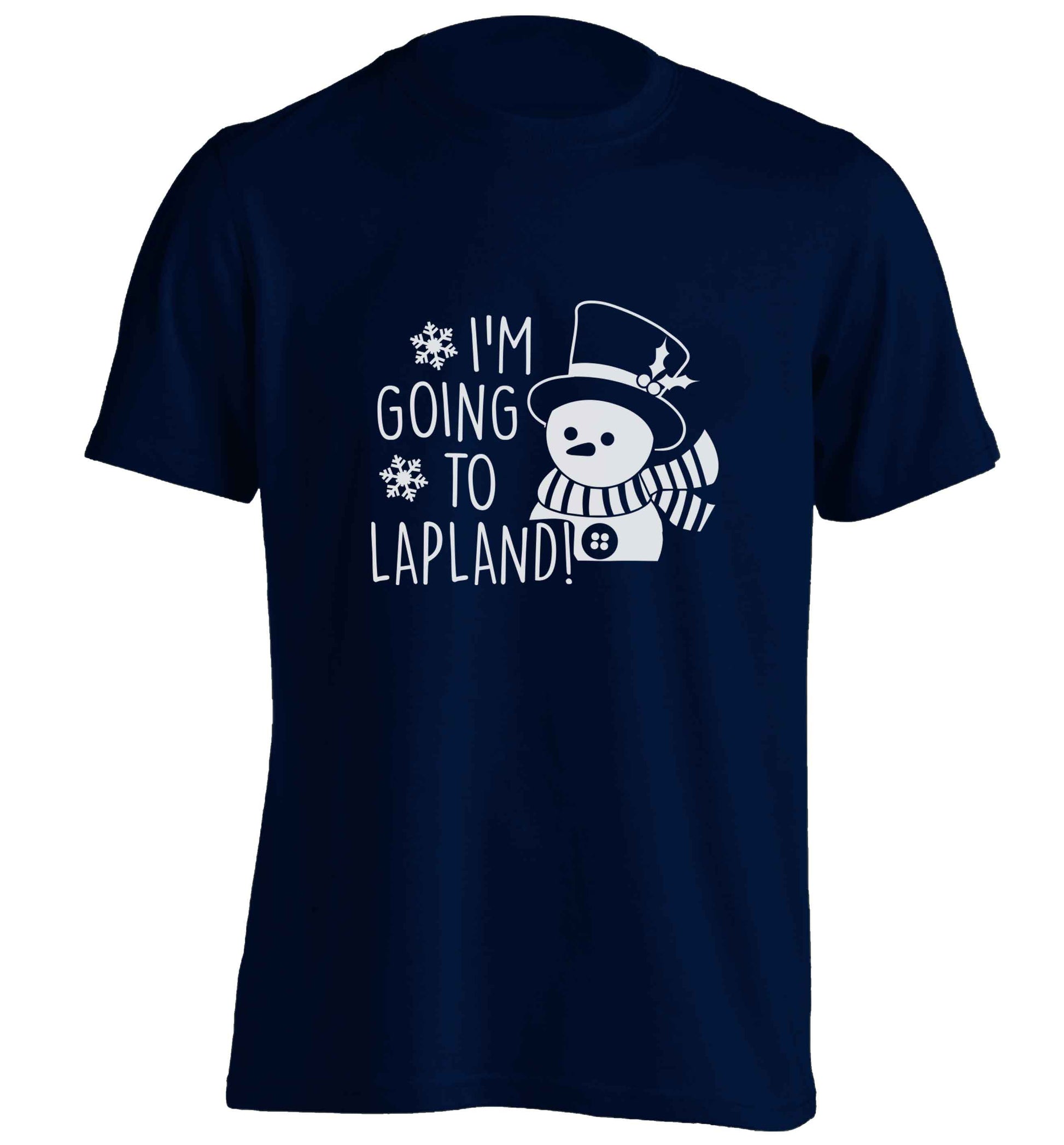 I'm going to Lapland adults unisex navy Tshirt 2XL